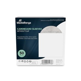 MediaRange box68 Mobile Optical Disk – Covers for Optical Disk (White, Cardboard, 1 Disc)