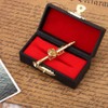 Atyhao Gold Plated Clarinet Brooch Miniature Instrument Musical Instrument Brooch