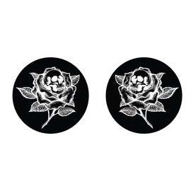 Skull Rose Front Brake Caliper Inserts, Compatible with Harley Davidson Brembo Brakes. Sold In Pairs. MADE IN THE USA