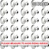 IFAMIO 30 Pack Kitchen Cabinet Knobs Round Cupboard Handles Stainless