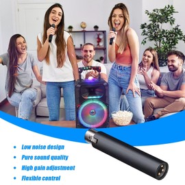 Mic Preamp for Vocal | Compact Dynamic Gain Vocal Amplifier | 48V Studio-Grade Clarity, Low Noise Mic Preamplifier, Recording Accessories for Podcast/Streaming