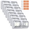 HAISTYLE RV LED Ceiling Double Dome Light Fixture with ON/Off