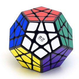 CuberSpeed QY Toys 12 Sided Megamin Cube 3x3 Pentagonal Dodecahedron Speed Cube Puzzle Toy QiHeng Black Speed Cube