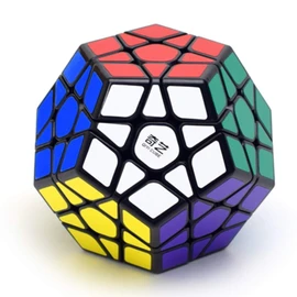 CuberSpeed QY Toys 12 Sided Megamin Cube 3x3 Pentagonal Dodecahedron Speed Cube Puzzle Toy QiHeng Black Speed Cube