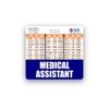 Medical Assistant Badge Buddy Horizontal w/ Height & Weight Conversion
