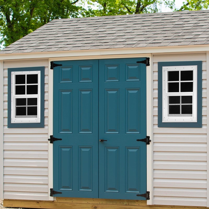 Tandefio 2 Pack 14''x21'' White Shed Window, Sliding Windows with
