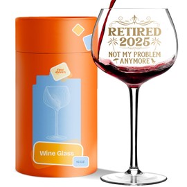 NewEleven Retirement Gift For Woman 2025 - Cool Retirement Gifts - Coworker Leaving Gifts, Farewell Presents, Retired Decorations, Farewell Goodbye Gift For Coworkers, Friends - 16 Oz Wine Glass