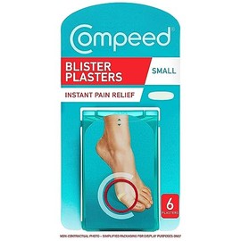 Compeed Compeed Small Size Blister Plasters, 6 Hydrocolloid Plasters, Foot Treatment, Heal fast, Packaging May Vary