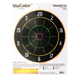 VisiColor High-Visibility Paper Targets, Dartboard - 10pk