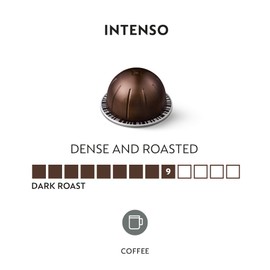 Nespresso Capsules VertuoLine, Intenso, Dark Roast Coffee, 30 Count Coffee Pods