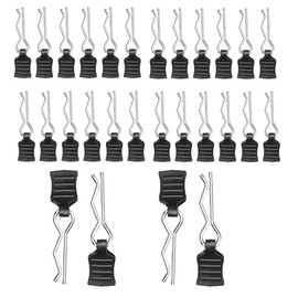 CHAOTEMAI 24pcs Car Fixing Clips, Car Clips, RC Body Clips, Car Fixing Clip, RC Model Bent Body Clip Accessory, for 1/18 1/16 18859 18858 16889