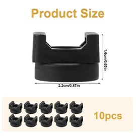 Lyreh 10pcs Magnetic Zip Tie Mounts, Cable Tie Holder Base with Strong Magnet Multipurpose Wire Organizer for Home Office Car Boat Electrical Wiring Cable Management