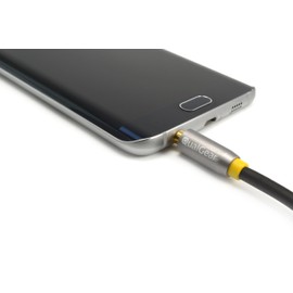 QualGear 100% OFC Copper, Gold Plated Contacts, 3.5mm Male to 3.5mm Male Premium Auxiliary Stereo Audio Cable - 3.5mm Male to 3.5mm Male - 4' Black (Qg-Acbl-4ft)