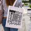 JTOUK Nana Gift Nana Typography Canvas Tote Bag Travel Bag