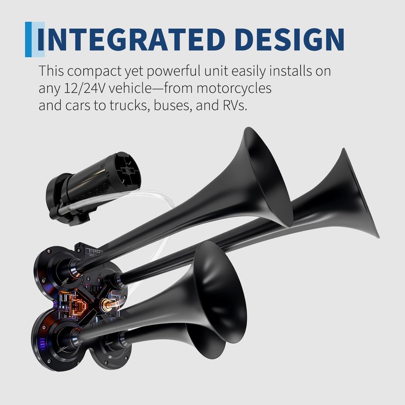 Super Loud Train Air Horn Kit for Truck - 180dB