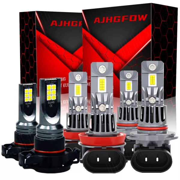 AJHGFOW For Jeep Grand Cherokee 2011-2012 2013 LED Headlight High/Low