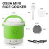 OSBA Mini Rice Cooker, 1L Travel Rice Cooker Small 12V