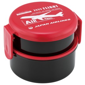Skater JAL ONWR1AG Lunch Box, 16.9 fl oz (500 ml), 2-Tier, Round, Rice Ball Case, Antibacterial, Made in Japan