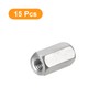 sourcing map M4 x 0.7-Pitch 12mm Length Coupling Nuts, 15pcs