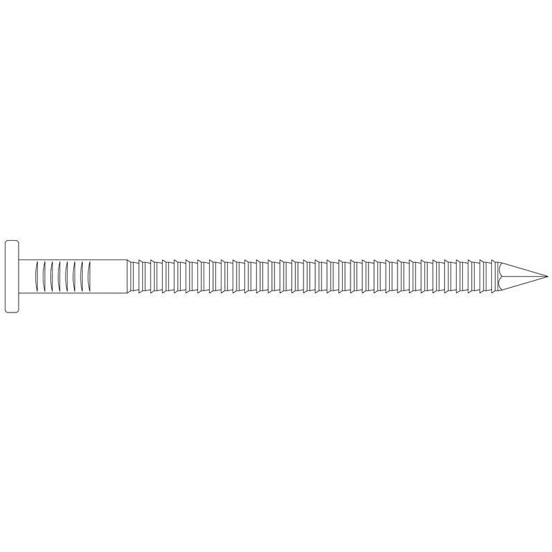 3mm x 80mm Ring Shank Steel Nails Galvanised (Pack of