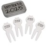 Azeeda 'Happy New Year 2025' Golf Divot Tool/Repair Fork Gift
