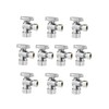 VEVOR 10-Pack Angle Stop Valve, 1/4 Turn Water Shut Off