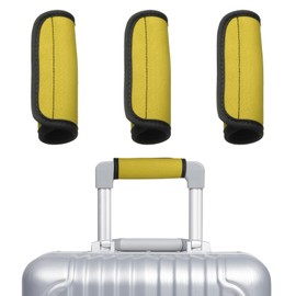 sourcing map 3 Pcs Luggage Handle Wrap for Suitcase, Neoprene Handbag Grip Cover Protector Luggage Identifiers Suitcase Handle Wraps for Luggage Shopping Bag Travel Bags, Yellow