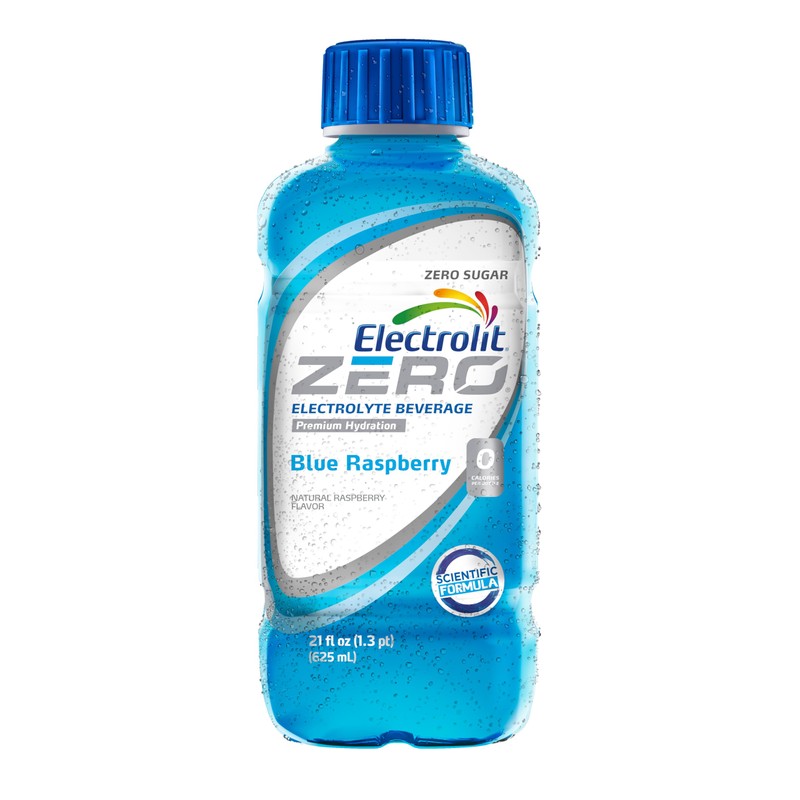 Electrolit Zero, Electrolyte Beverage, Blue Raspberry, 21 Fl Oz bottle