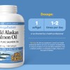Wild Alaskan Salmon Oil, 1000 mg, 180 Softgels by Natural