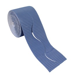 Bright Ideas Corrugated Border Roll for School Displays, Rich Blue, 10cm x 7.5m. BI7889.