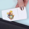 'Colorful Fall Leaves and Coffee Cup Drawing' Pill Box with