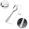 E-far Stainless Steel Teaspoons Set of 12, Modern Hammered Silverware