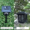 Solar Power LED Mosquito Killer Lamp Outdoor Garden Yard Lawn