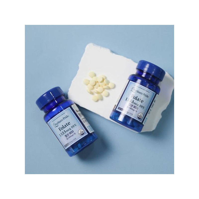 Puritan's Pride 엽산 800 (250정/8개월) Folic Acid 800 (250 Tablets/8
