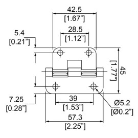 Penn/Elcom Take Apart Hinges Black Guitar Pedal Board, Case