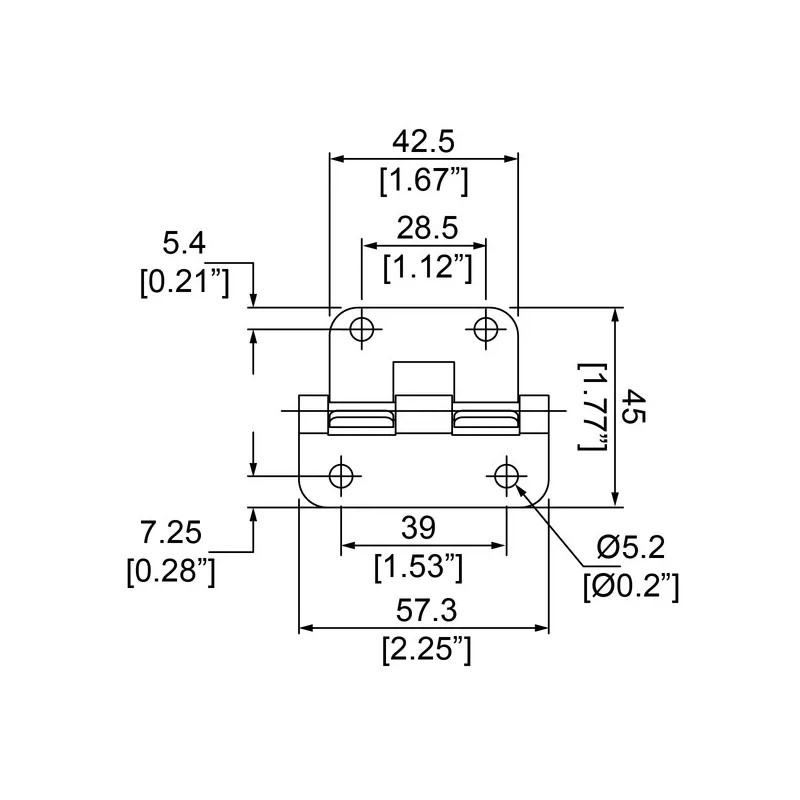 Penn/Elcom Take Apart Hinges Black Guitar Pedal Board, Case