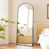 FANYUSHOW Arched Full Length Mirror, 65"x23.6" Arch Floor Mirror with
