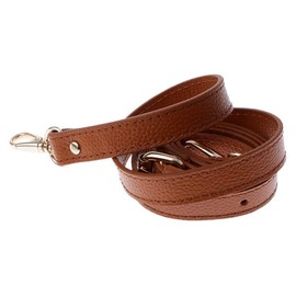 POFET 110-130 cm Adjustable Genuine Leather Handbags Shoulder Bag Strap Handle Replacement Bag Accessories - Brown