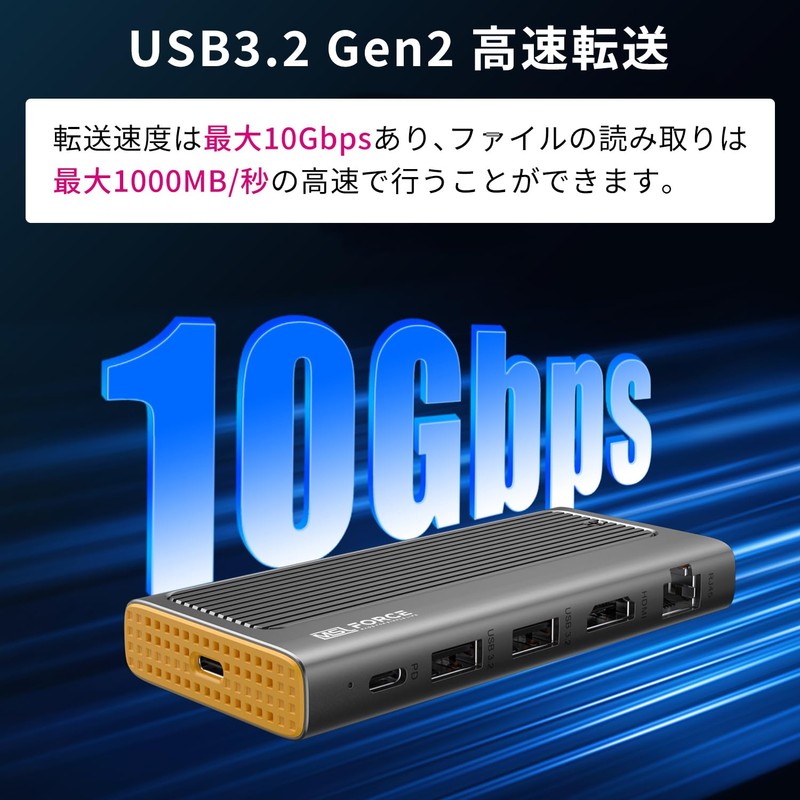Japanese Small Business MSL FORCE M.2 SSD External Case, 6-in-1