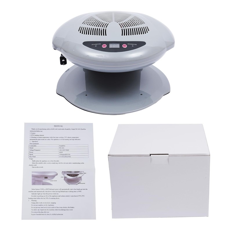Professional Nail Dryer,400W Air Nail Fan Blower Dryer Machine with
