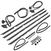 NEWZQ Set of 17 Door Tailgate Weatherstripping Seal Kit Replacement