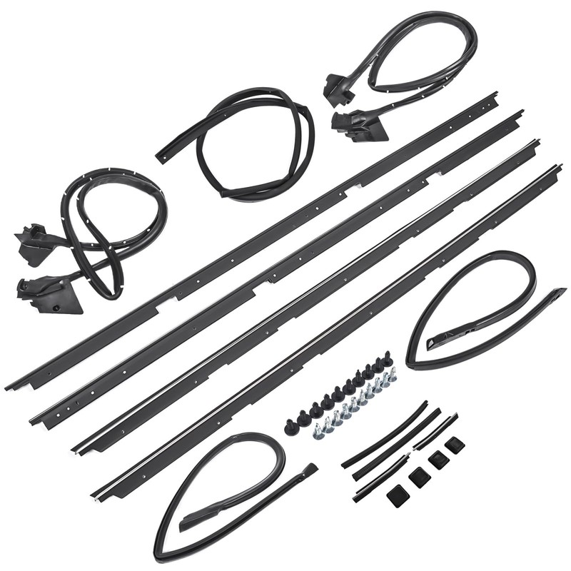 NEWZQ Set of 17 Door Tailgate Weatherstripping Seal Kit Replacement