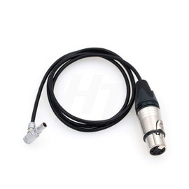 HangTon XLR 5 Pin Female Right Angle 00B 5 Pin Audio Input Cable for ARRI Alexa Mini and Z Cam Camera (xlr to RA 5pin)