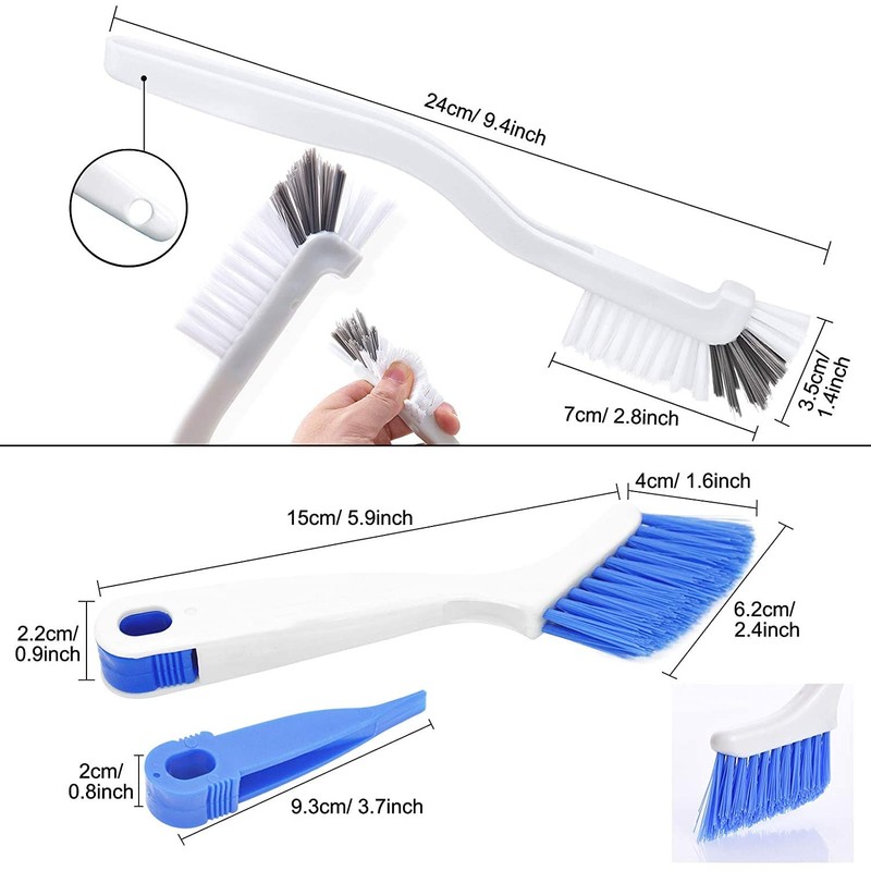 DABOBOTOOL4 Pieces Cleaning Brush Small Scrub Brush for Cleaning Bottle