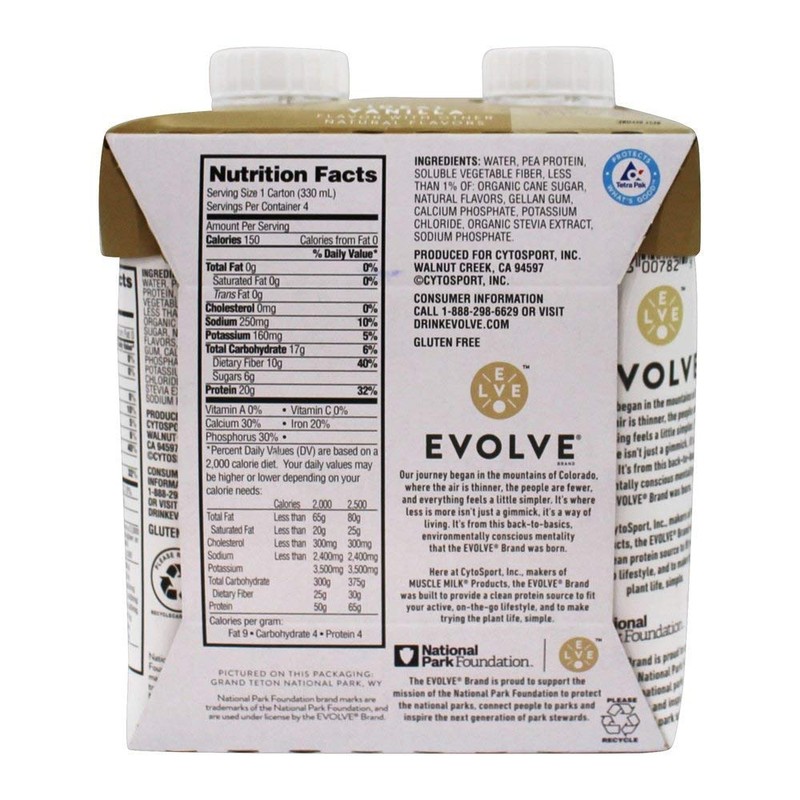 EVOLVE Ideal Vanilla Protein Shake 4Pk, 11 FZ