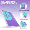HOVUK Wire-Bound Spiral Notebook Journal, Composition Notebook with Pre-Perforated Pages,
