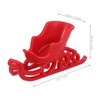 Cabilock 12Pcs Mini Christmas Sleigh Plastic Santa Sleigh Reindeer Car