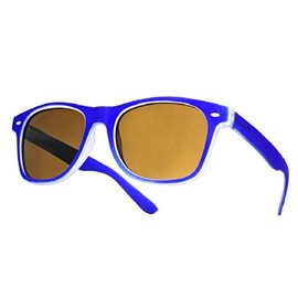 New (Unisex Mens Ladies) Brilliant White Wayfarer Sunglasses Shades UV400 Lense brand 4sold (navy blue)