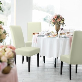 Chair Covers, Set of 4 Chair Covers, Modern Stretch Chair Covers, Universal Cover, Removable Chair Cover, Washable Cover, Dining Room Decoration, Fitted Cover, for Hotel, Wedding Parties (Set of 4,