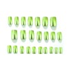 Square Press On Nails Medium Fake Nails Mirror Metal With